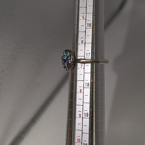 John Hardy Silver Bamboo Topaz And Iolite Ring - Picture 6 of 7